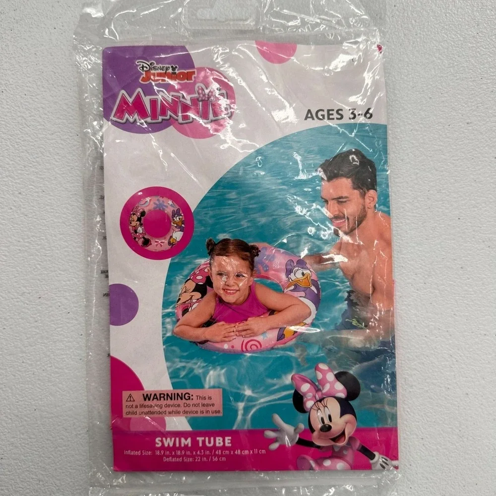 Disney Minnie Mouse Swim Tube & Princess Armbands Set For Ages 3-6‎ Pool Summer
